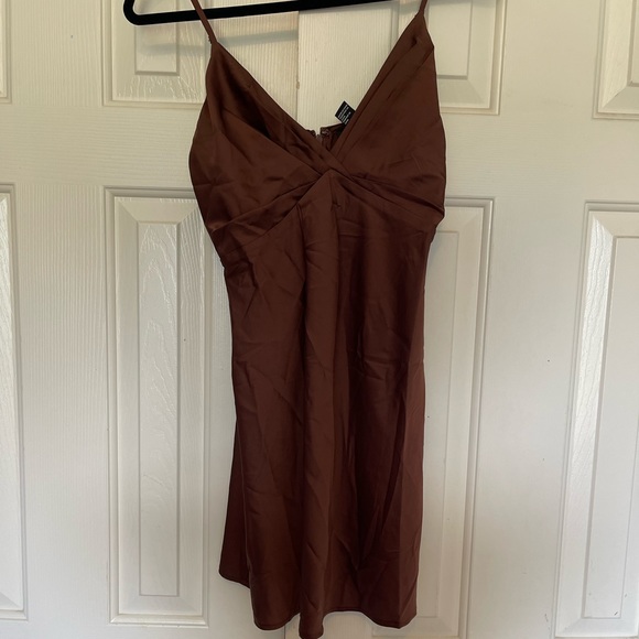 forever 21 brown satin dress Forever 21 | Dresses | Forever 2 Brown Satin Slip Dress